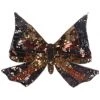 Best Dance Sequin Brown Butterfly Halter Top Women's