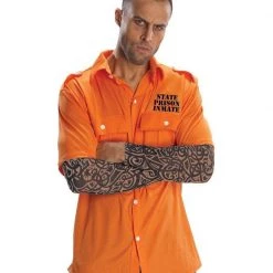 Rubies Prisoner Top And Tattoo Sleeves