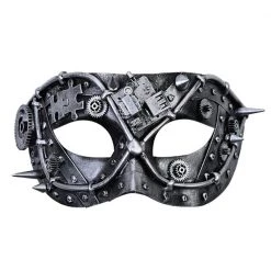 TomFoolery Silver Steampunk Eye Mask