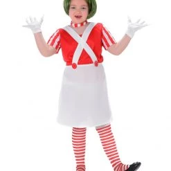 Hurly-Burly Kids Girls Wonka Oompa-Loompa Costume
