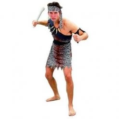 Unknown Caveman & Cavewoman Leopard Print Caveman Costume