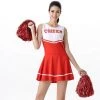 Malltop Red Cheerleader Costume Back To School