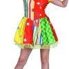 Interalia Funny Costumes Ladies Colourful Clown Costume