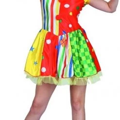 Interalia Funny Costumes Ladies Colourful Clown Costume