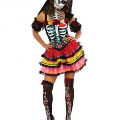 Rubies Halloween Colourful Day Of The Dead Senorita Dress