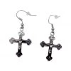 Hurly-Burly (j) Silver Crucifix Earrings Jewellery