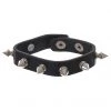 Gold Star Costume Accessories Black Pleather Spike Bracelet