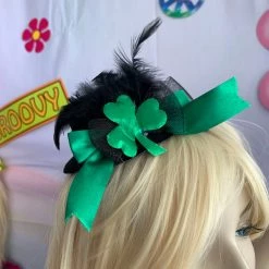 Craft Saint Patrick's Day Black Shamrock Mini Top Hat