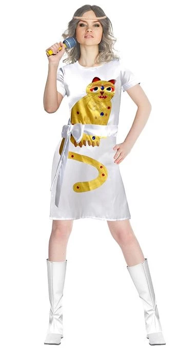 Interalia Dancing Queen Yellow Cat ABBA Costume 3 Interalia Dancing Queen Yellow Cat ABBA Costume