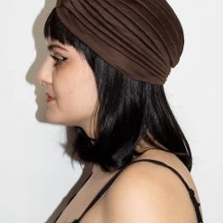 Jacky Wang Dark Brown Turban