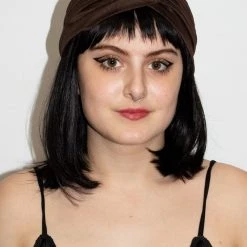 Jacky Wang Dark Brown Turban