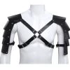 AnneCart Men's Black Steampunk Chest Harness Belts & Harnesses