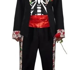 Interalia Halloween Dia De Los Muertos Mens Costume