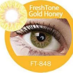 Dinna Freshtone Blends: Gold Honey Contact Lenses