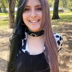 Bell's Wigs Deluxe Two Toned Long Black & Dusty Purple Wig