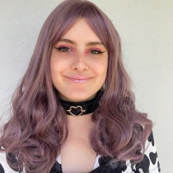 Bell's Wigs Deluxe Dusty Purple Mid Length Curly Wig