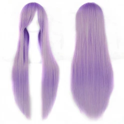 DHGate Dusty Purple Long Straight Cosplay Wig