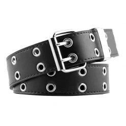 Jacky Wang Belts & Harnesses Double Grommet Belt With Chain
