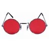 Carnival Hippy Circle Red & Black Glasses