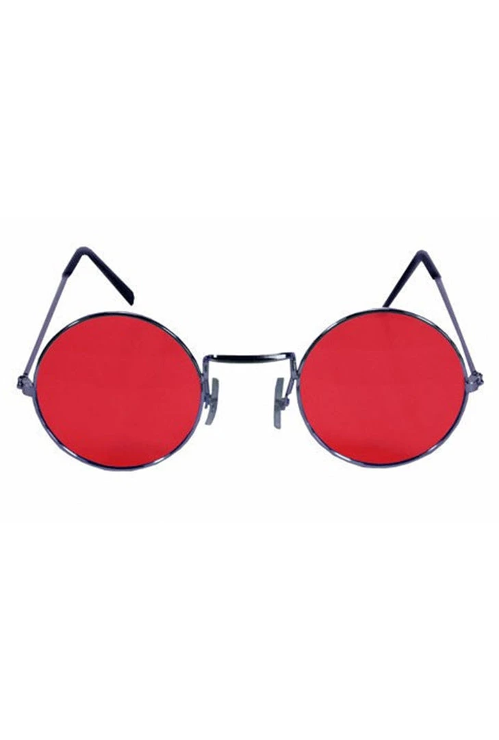 Carnival Hippy Circle Red & Black Glasses 3 Carnival Hippy Circle Red & Black Glasses