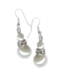 Hurly-Burly Pearl & Diamante Costume Earrings 5 Hurly-Burly Pearl & Diamante Costume Earrings