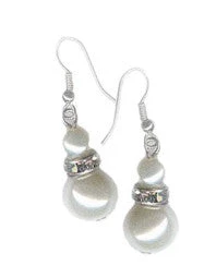 Hurly-Burly Pearl & Diamante Costume Earrings 4 Hurly-Burly Pearl & Diamante Costume Earrings