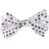 Jacky Wang Neck Ties White Silver Sequined Bowtie