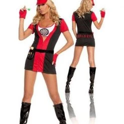 Hurly-Burly Sexy Bullseye Babe Costume Uniforms