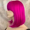 Bell's Wigs Deluxe Magenta Bob Wig