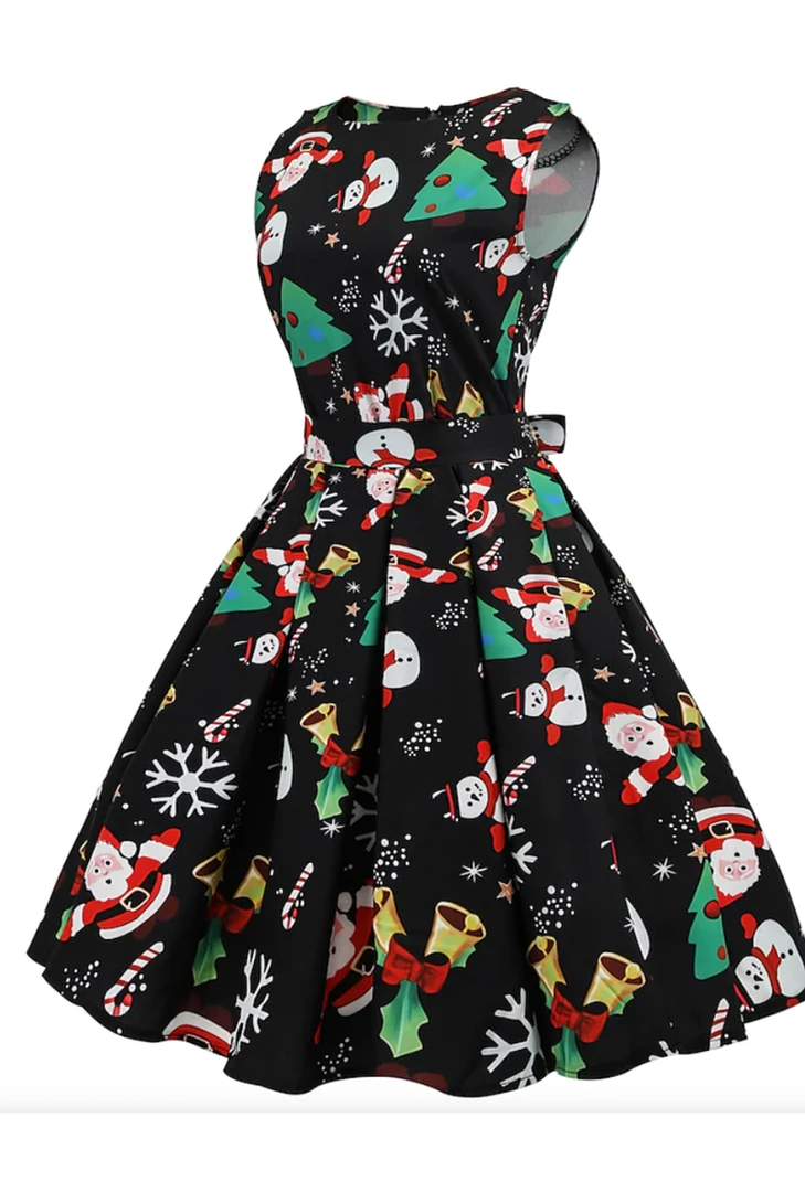 Unknown Black Festive Friends Christmas Dress 4 Unknown Black Festive Friends Christmas Dress