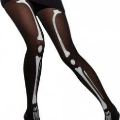 Smiffys Skeleton Pantyhose Hosiery