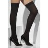 Smiffys Hosiery Fever Opaque Black Hold-ups