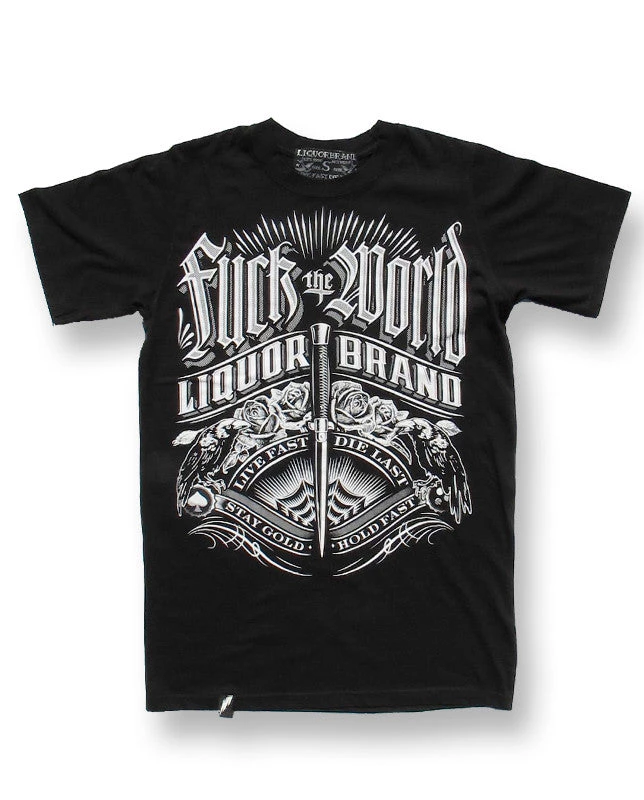 Hurly-Burly (D) T-Shirts Liquorbrand: F**K The World T-Shirt 4 Hurly-Burly (D) T-Shirts Liquorbrand: F**K The World T-Shirt