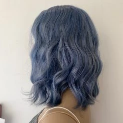 Cherry Guo Deluxe Shoulder Length Loose Wave Dusty Blue Wig Wigs 9 Cherry Guo Deluxe Shoulder Length Loose Wave Dusty Blue Wig Wigs