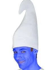 TomFoolery White Smurf Hat