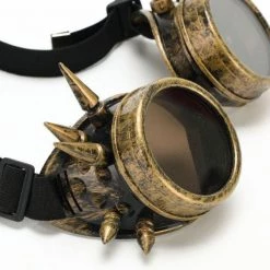 Malltop Bronze Steampunk Goggles With Spikes
