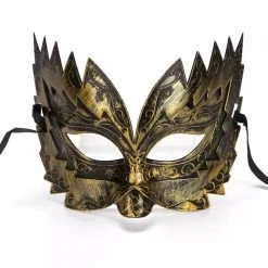 Vivi Wang Gold Metallic Warrior Eye Mask Steampunk