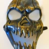 Cut Price Halloween Gold Scary Skull Mask 1 Cut Price Halloween Gold Scary Skull Mask