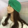 Jacky Wang Hair Accessories Green Turban