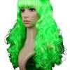 Malltop Curly Green Party Wig