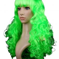 Malltop Curly Green Party Wig