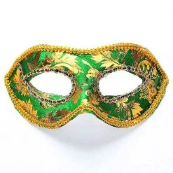 DHGate Green And Gold Eye Mask Masks & Eyemasks