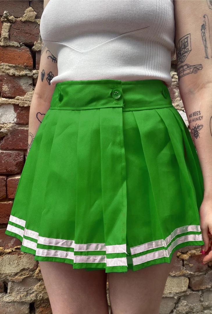 Cara Skirts Adjustable Green Cheerleader Skirt 3 Cara Skirts Adjustable Green Cheerleader Skirt