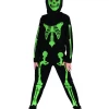 Hurly-Burly Kids Green Skeleton Costume Children's And Infants