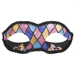 TomFoolery Pastel Harlequin Glitter Masquerade Mask Masks & Eyemasks