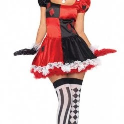 Malltop Funny Costumes Harley Quinn Clown Dress