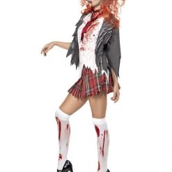 Smiffys High School Horror Zombie Schoolgirl Costume Back To School