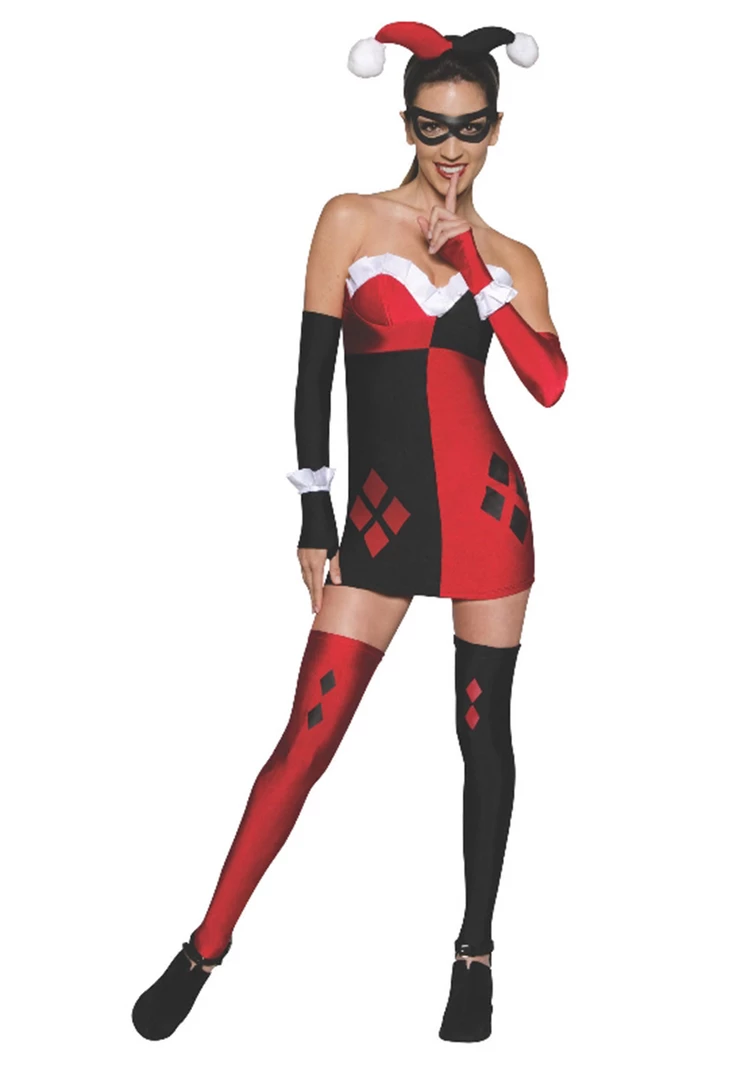 Rubies Womens Harley Quinn Costume Adults 3 Rubies Womens Harley Quinn Costume Adults
