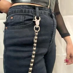 Thailand Steampunk Silver Bike Chain Wallet Chain