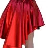 Hurly-Burly Skirts Metallic Red Bustle Skirt